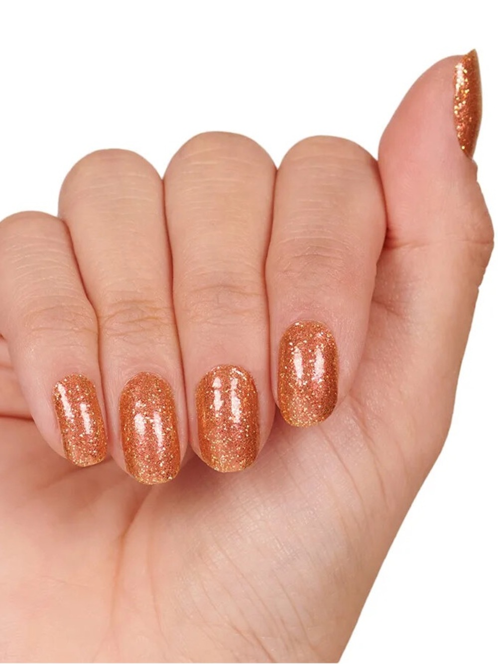 Color Street Coming In Hot 100% Pure Nail Polish *RETIRED* Copper Glitter